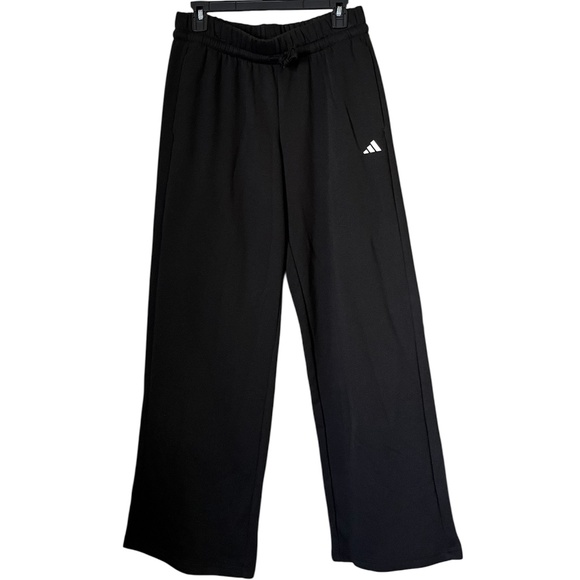 adidas Pants - adidas Women’s Black Cotton Blend Activewear Relaxed Fit Pants Sz-M NWT